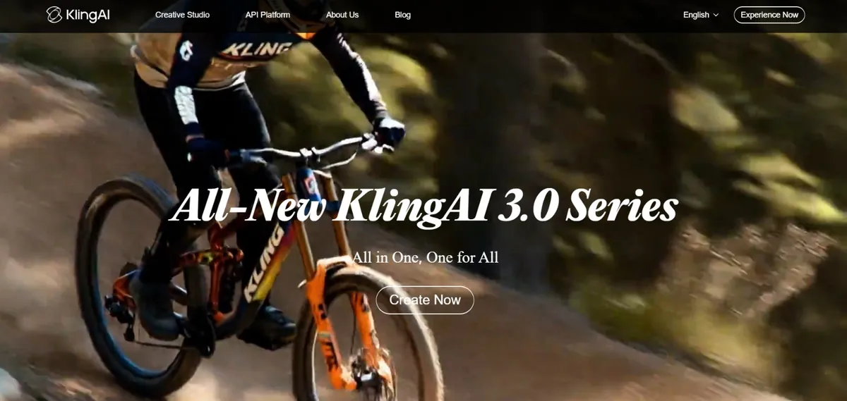 Kling AI video generation platform with motion realism