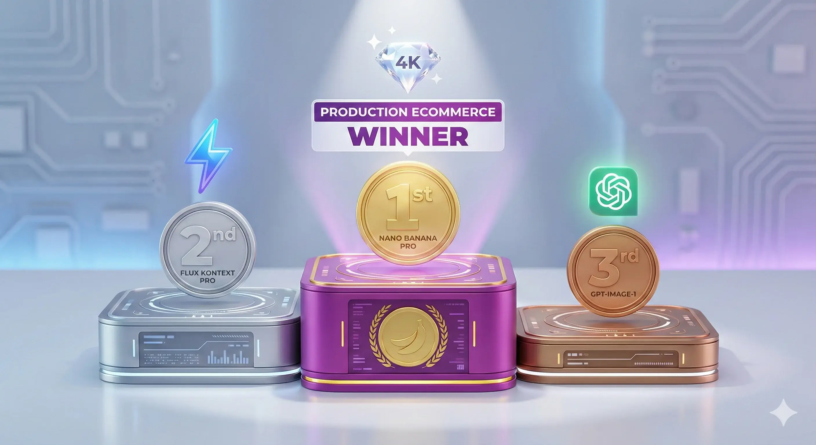 Competitor comparison showing Nano Banana Pro as the production ecommerce winner