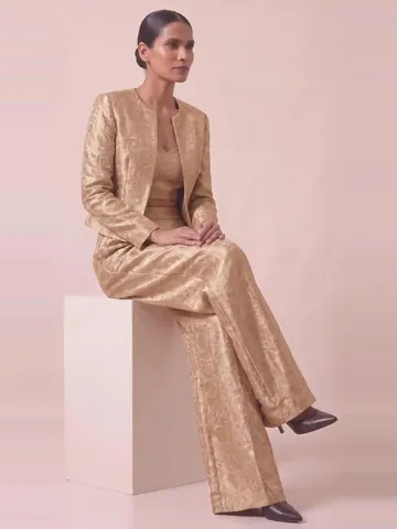Gold brocade co-ord set