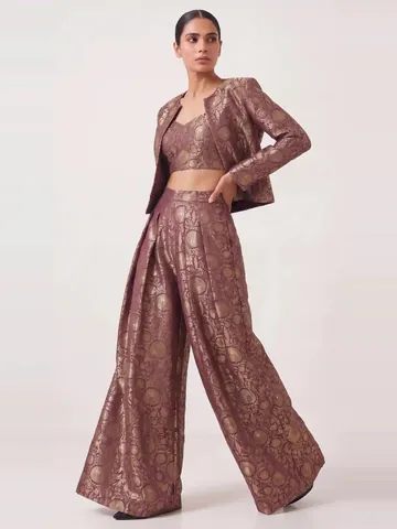 Mauve brocade co-ord set
