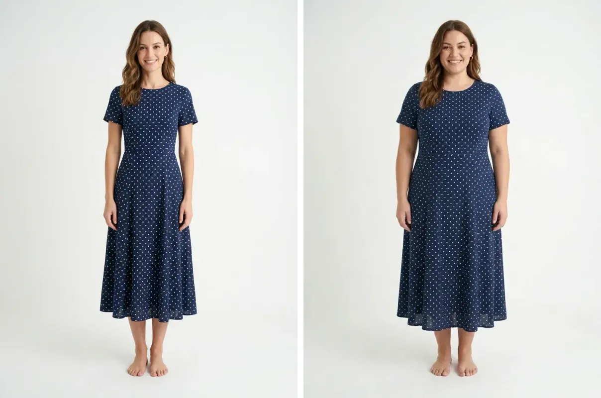 Change Body Type with AI model swap