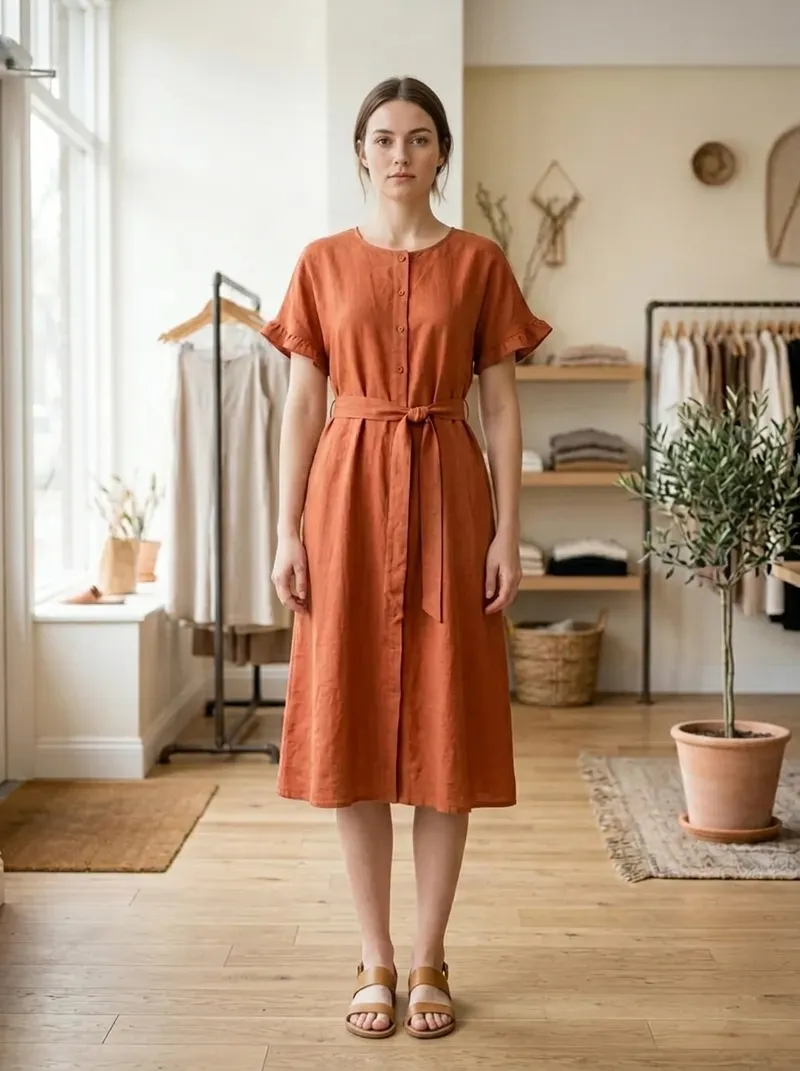 Swapped model, same garment: Mannequin to model